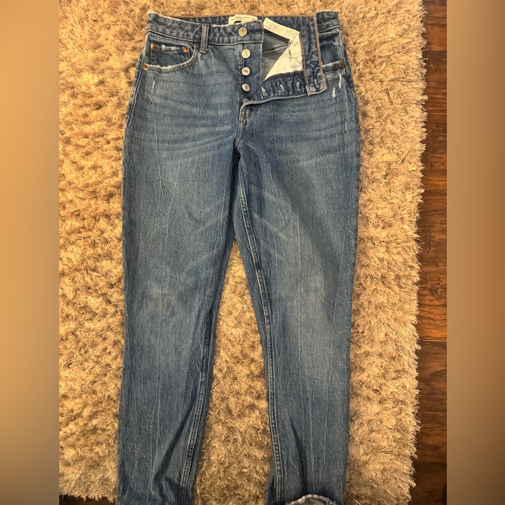 Abercrombie & Fitch High Rise Blue Jeans